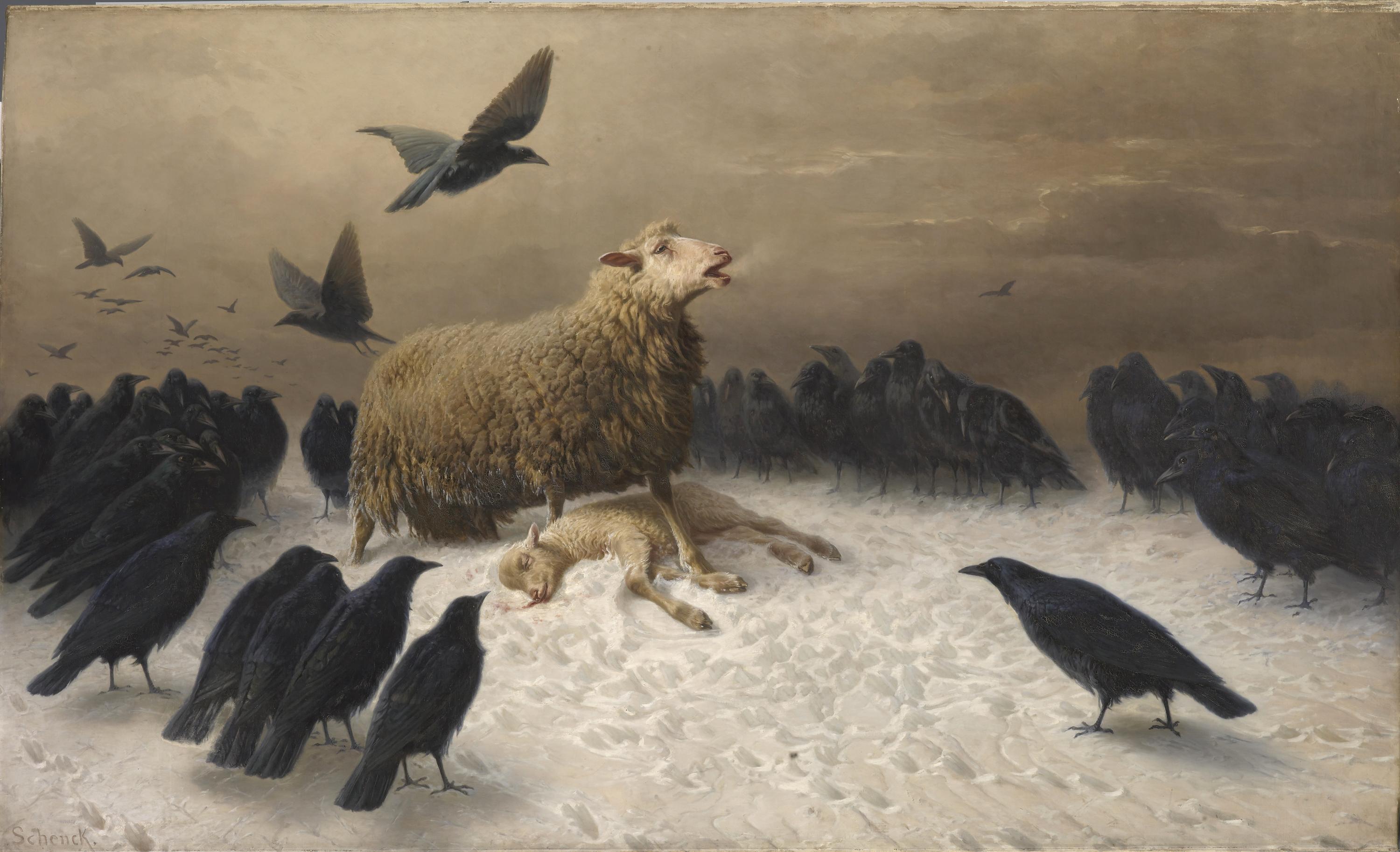 The Story Behind Anguish The Ngv S Quot Sad Sheep Painting Quot