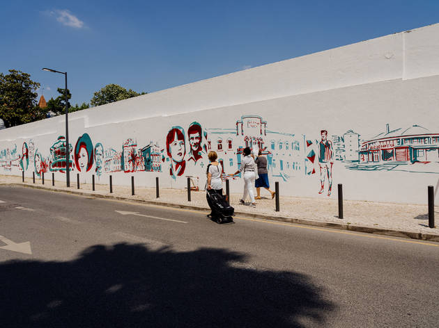 Arte urbana: Benfica tem um novo mural em homenagem aos ilustres do bairro Mural Benfica