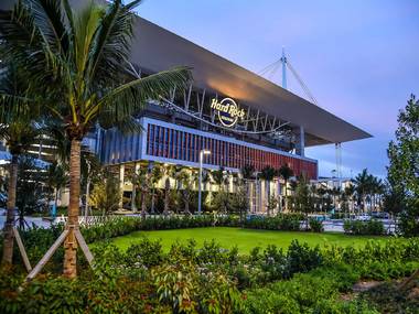 Hard Rock Stadium is turning into a massive drive-in theater Hard Rock Stadium is turning into a massive drive-in theater