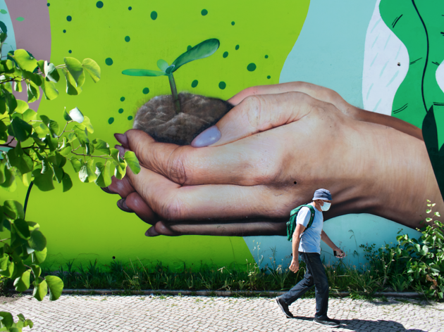 Mural Capital Verde Europeia - Smile1art Mural Capital Verde Europeia - Smile1art