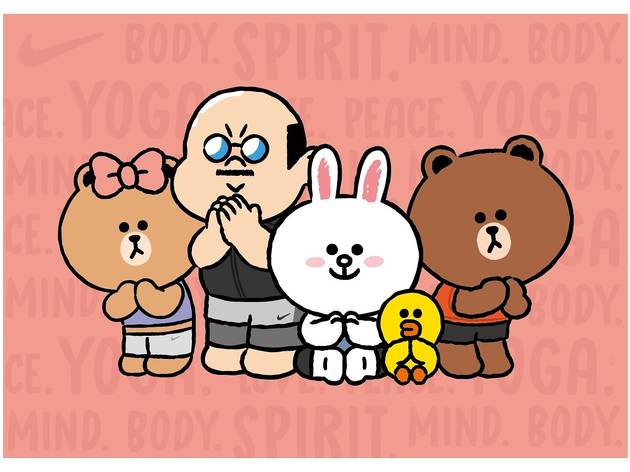 Line Friends Yoga Day Line Friends Yoga Day