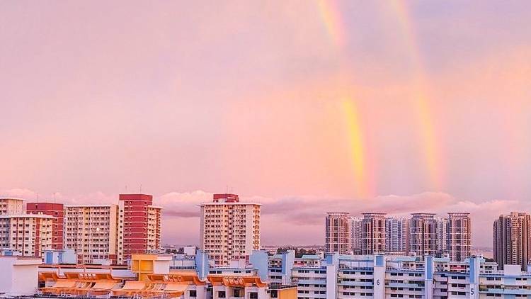 Double rainbow Singapore