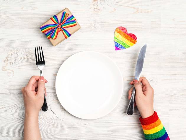 Dine with Pride: Home Edition dinner plate