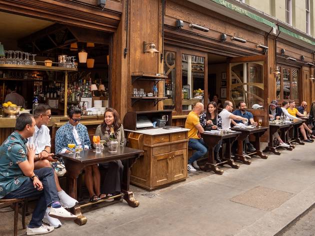 Here’s a list of West End streets that might be pedestrianised – making way for alfresco dining this summer Cafe Boheme, soho streets
