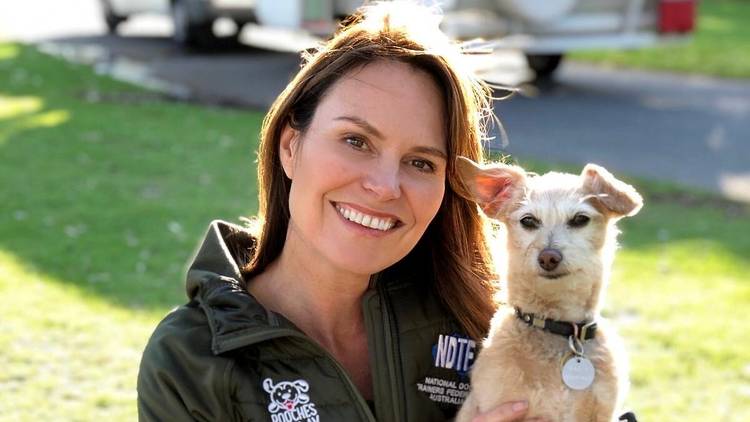 Lara Shannon with her dog Darcy