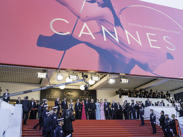 'Ismael's Ghosts (Les Fantomes d'Ismael)' & Opening Gala Red Carpet Arrivals - The 70th Annual Cannes Film Festival ANNES, FRANCE - MAY 17: Jury members Will Smith, Paolo Sorrentino, Agnes Jaoui, President of the jury Pedro Almodovar and jury members Fan Bingbing, Gabriel Yared, Park Chan-wook, Maren Ade and Jessica Chastain attend the 'Ismael's Ghosts (Les Fantomes d'