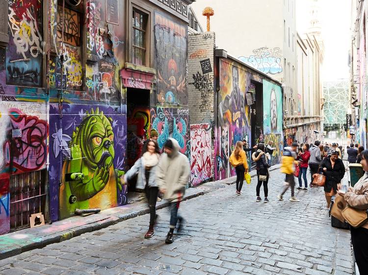 Hosier Lane in winter