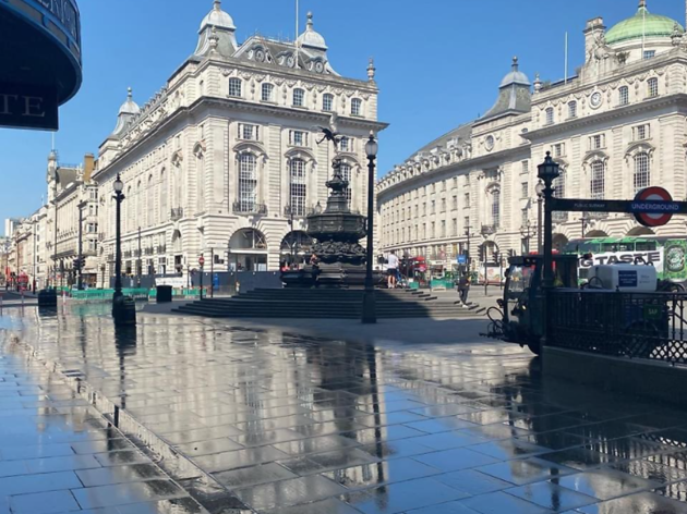Londoners are sharing pictures of the city’s empty streets in lockdown Photograph: @HowardRBSmith