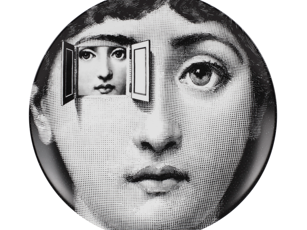 Wall plate from the 'Tema e Variazioni' series, by Piero Fornasetti (English) Piero Fornasetti
