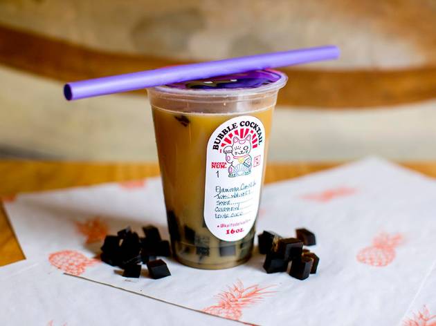 Kaito del valle bubble tea cocktail