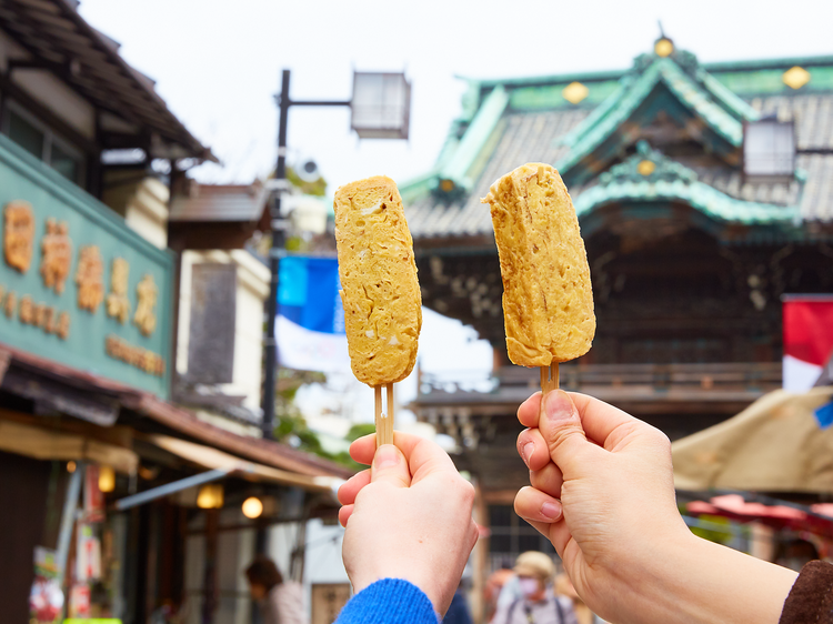 Best street food and snacks at Shibamata