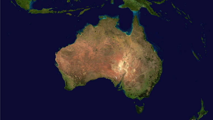 Australia from space