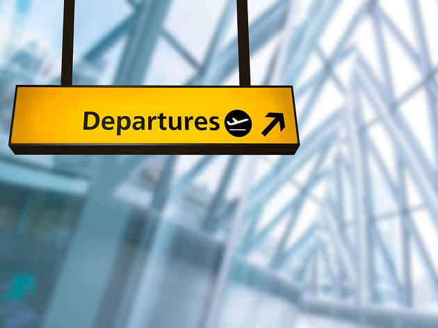 Departures at airport Departures at airport