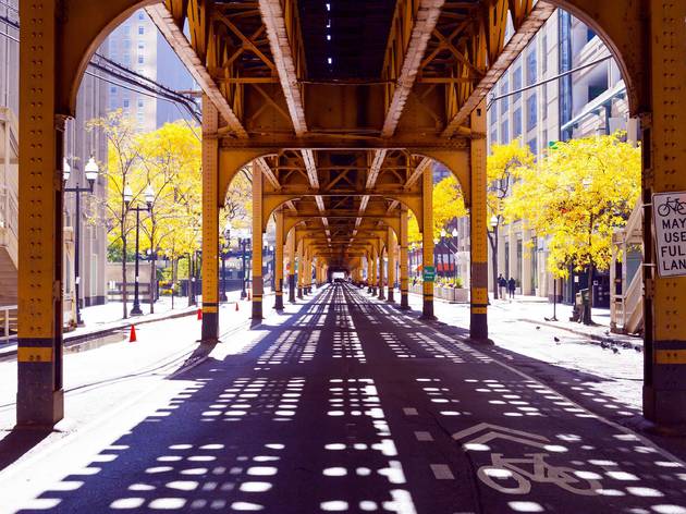 chicago, bridge, downtown, chicago avenue, city, shutterstock