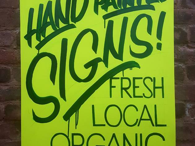 This artist is making free signs for Black-owned businesses in NYC sign
