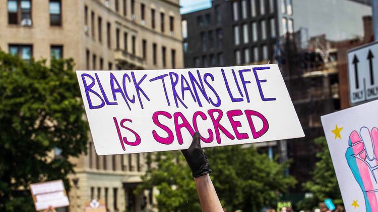 black trans lives, black lives matter, BLM, protest, new york city, brooklyn