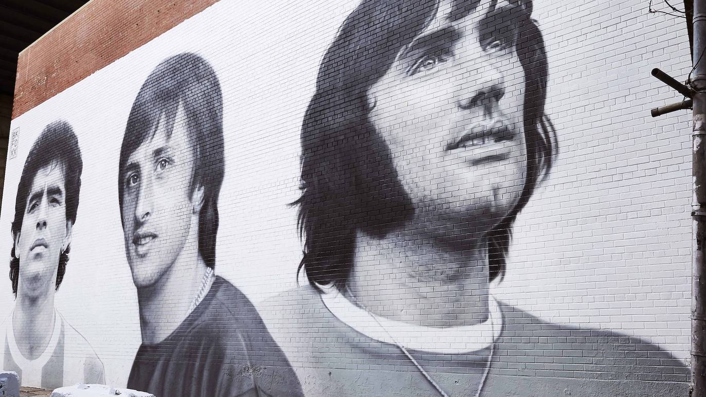 This entire NYC street has been painted with murals of famous soccer