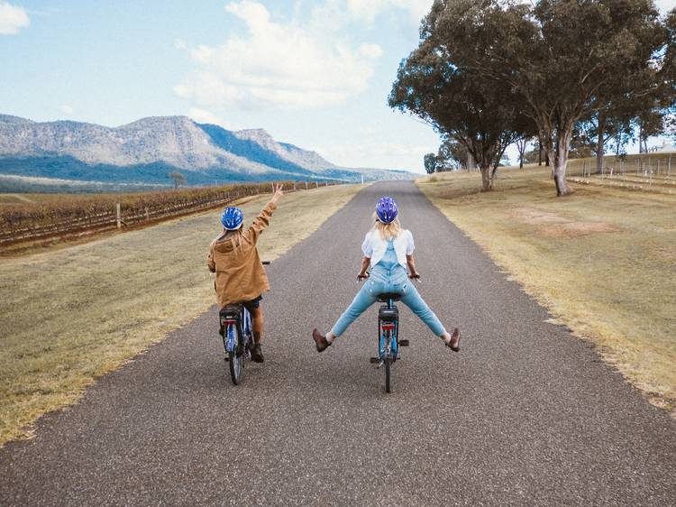 Cycle between cellar doors in the Hunter Valley