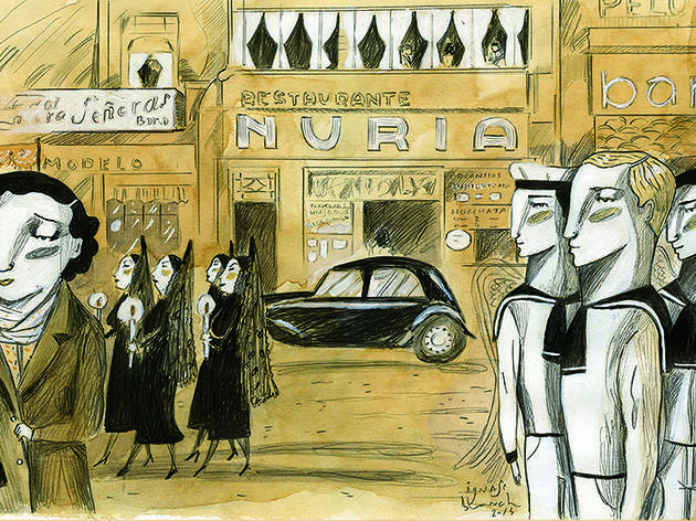 restaurant bar núria Barcelona Rambla Estrella Damm