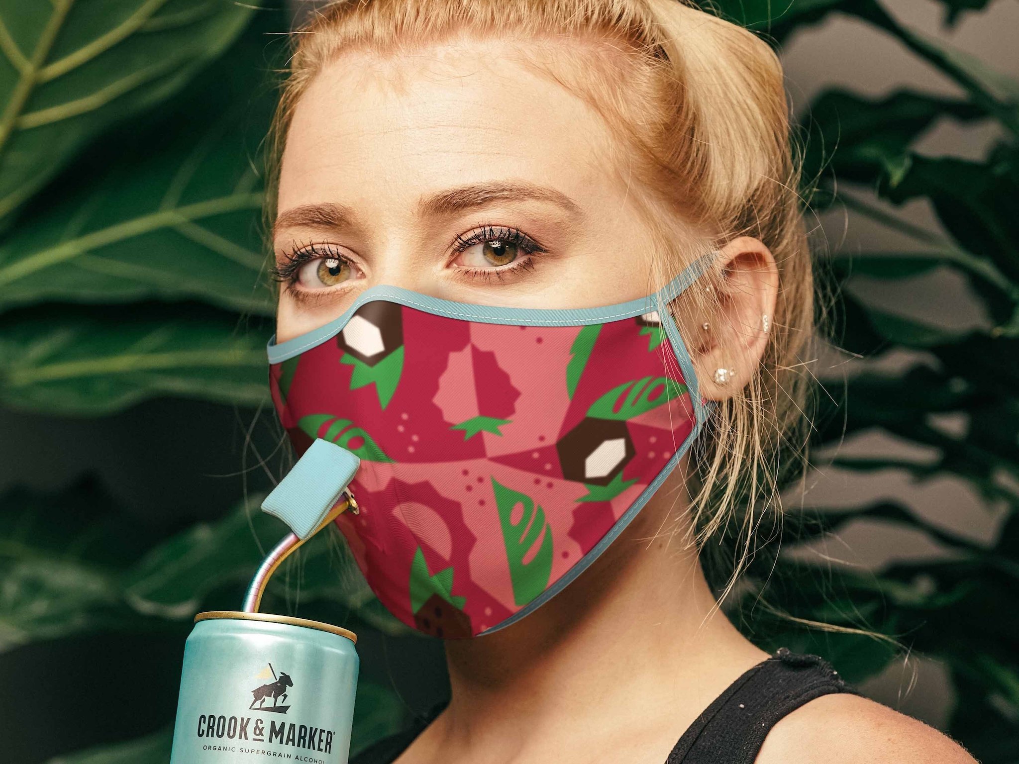 Drink While Wearing Mask, Drink Mask Adapter