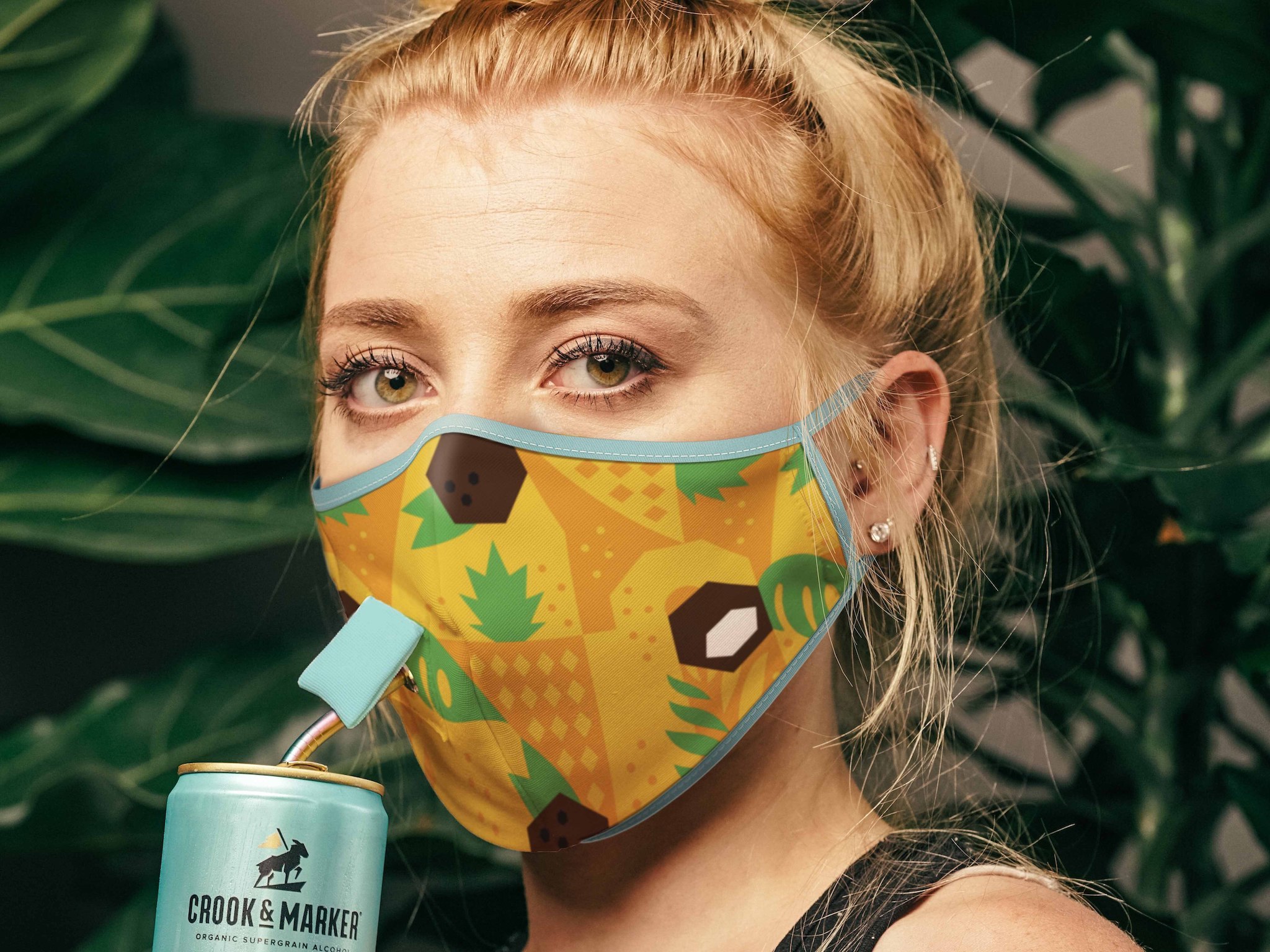 Drink While Wearing Mask, Drink Mask Adapter