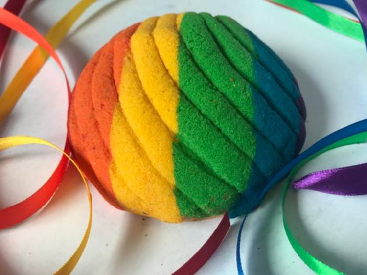 concha de colores