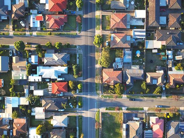 Generic suburb in Melbourne aerial Generic suburb in Melbourne aerial