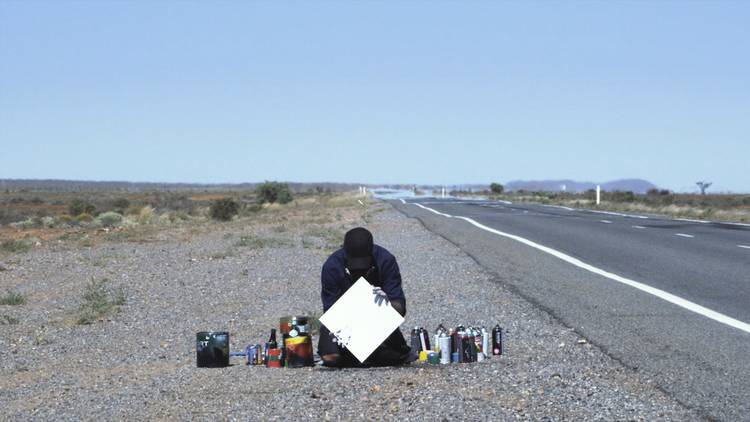 Shaun Gladwell, 'Planet and stars sequence: Barrier Highway' 2009 (video still),