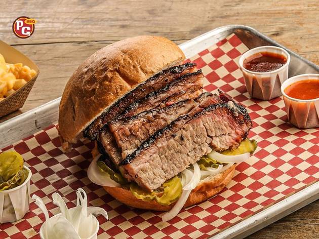 pinche gringo bbq sándwich de pulled pork