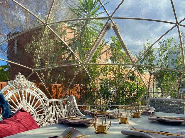 You can dine in style this winter at the Winery's laneway igloo garden You can dine in style this winter at the Winery's laneway igloo garden