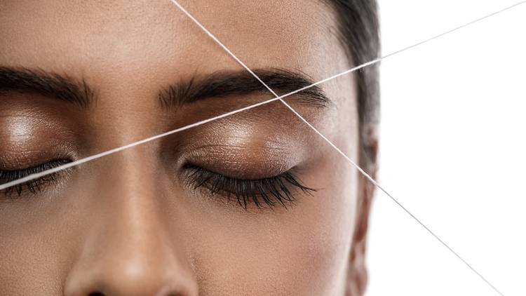 Eyebrow threading