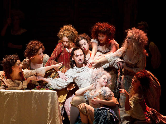 Don Giovanni Mariusz Kwiecien (center) in the title role of Mozart's "Don Giovanni"
