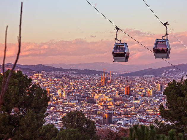 Telefèric de Montjuïc, Cable Car (English) Views from Montjuïc Cable Car