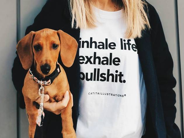 T-shirt Catitaillustrations Catitaillustrations
