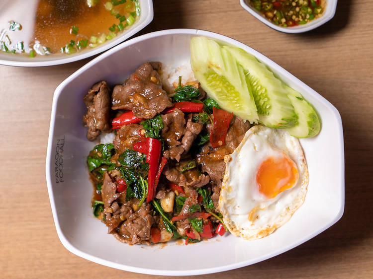 ข้าวหน้ากะเพราเนื้อวากิว (149 บาท)