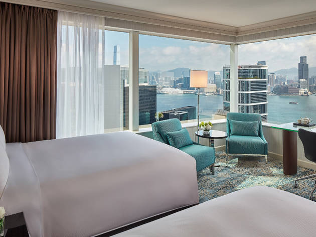 JW Marriott Hotel Deluxe Room - Double beds - Harbour View