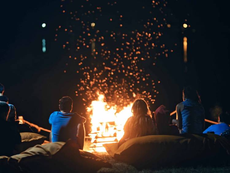 Family camping near NYC