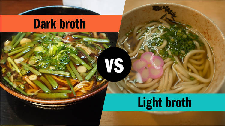 Dark vs. light broth for noodles 