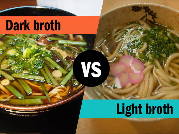 Dark vs. light broth for noodles 