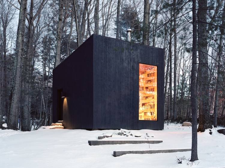 The modern mountain home in Ellenville, NY