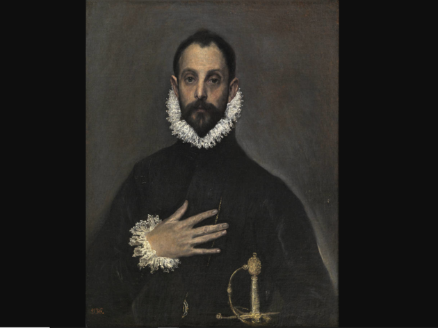 Gentleman with His Hand on His Chest (English) Gentleman with His Hand on His Chest / El caballero de la mano en el pecho, Domenikos Theotokopoulos (El Greco)
