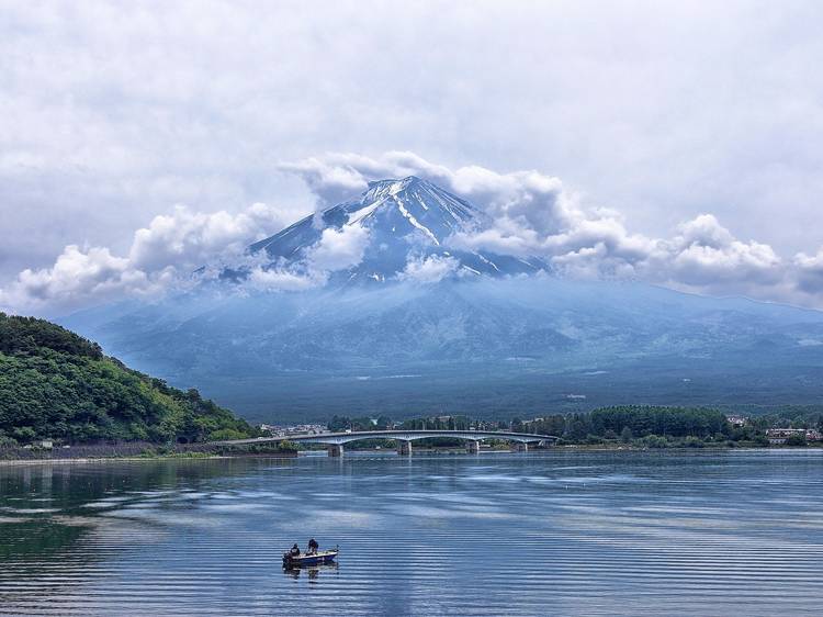 Northeastern shore of Lake Kawaguchiko