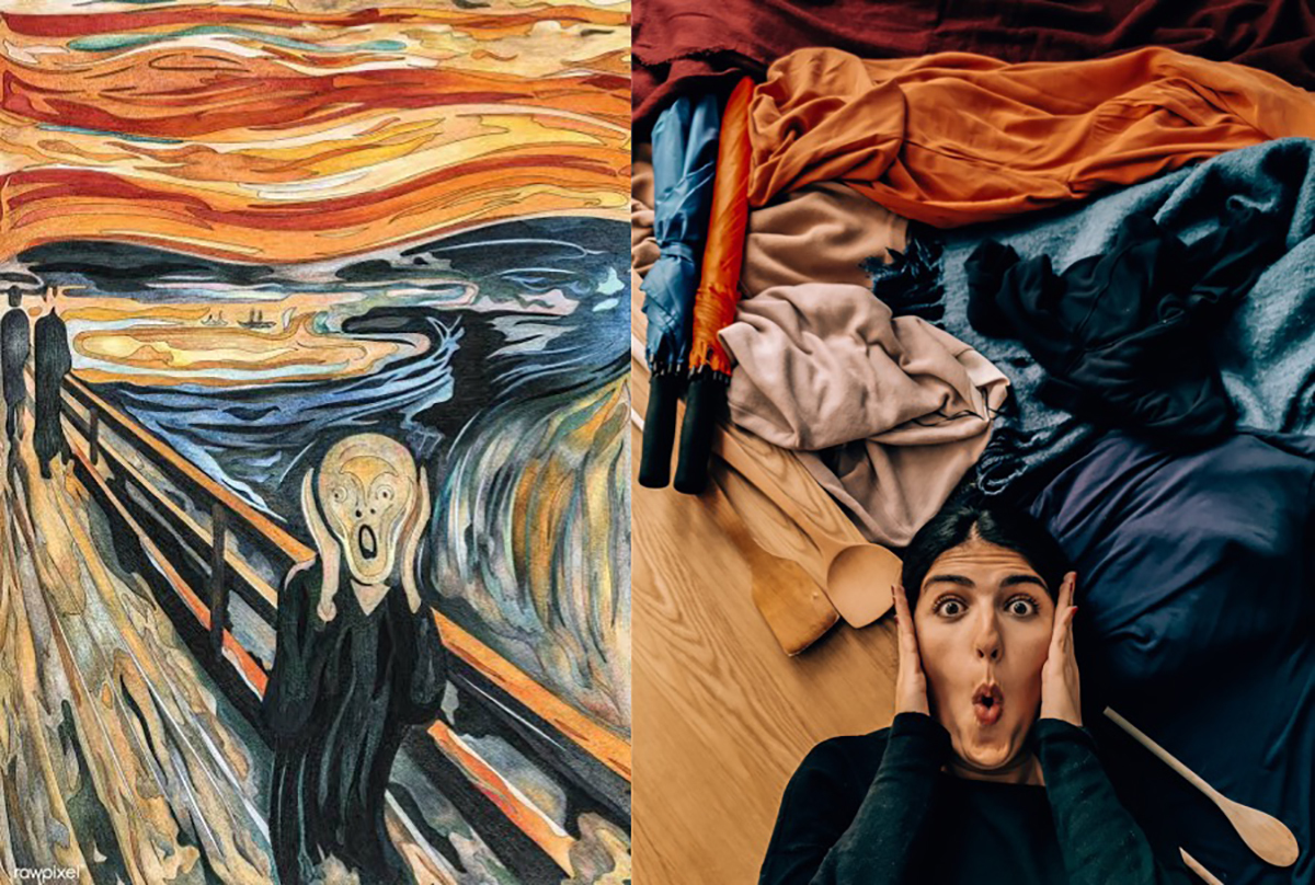 L'Urlo di Munch reinterpretato da @wanderwithnada è una delle tantissime foto ricevute dal Getty, pubblicate sui social