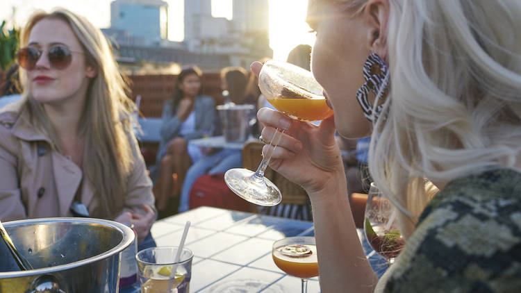 Cocktails at sunset