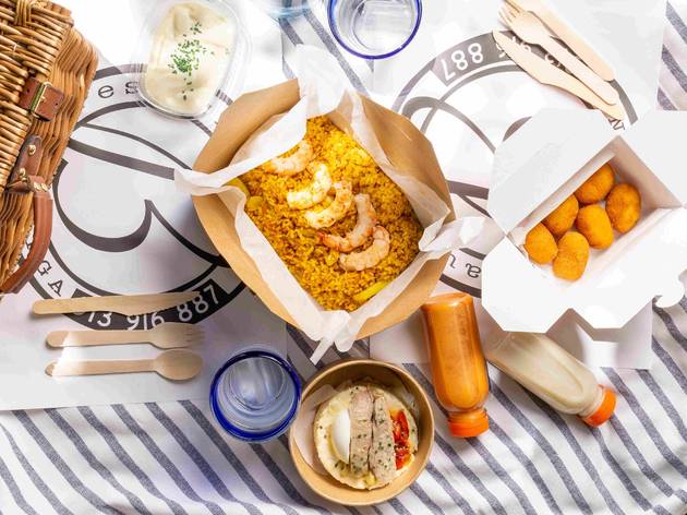 La paella del domingo se convierte en el mejor pícnic posible en el Retiro pack Retiro del restaurante Berlanga