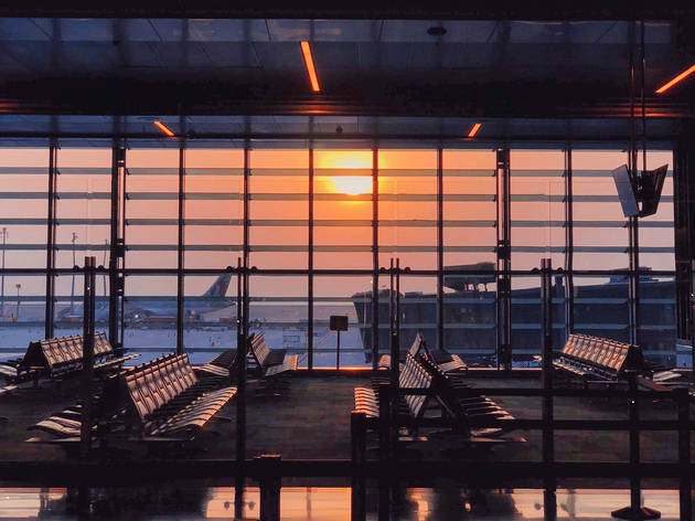 Empty airport Empty airport terminal