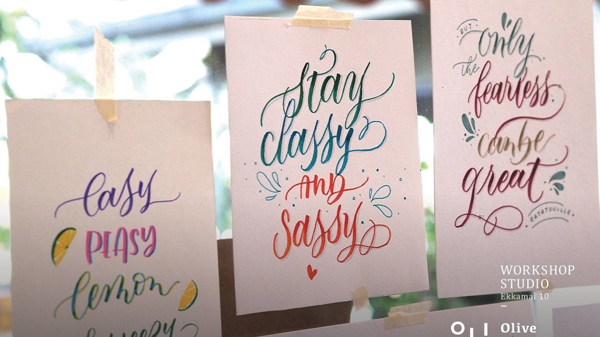 Calligraphy Workshop | Things to do in Bangkok