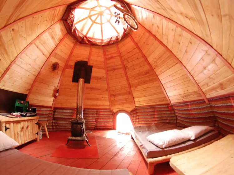 The unique chalet-tipi in Nominingue, Québec