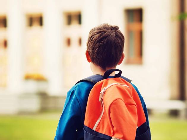Will NYC schools implement outdoor learning this fall? child backpack school