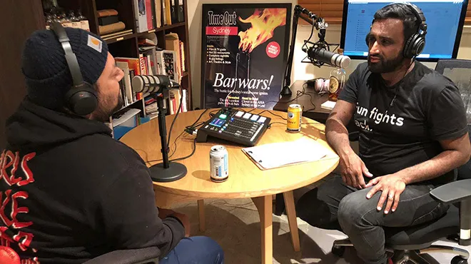 Mike Rodrigues podcasting